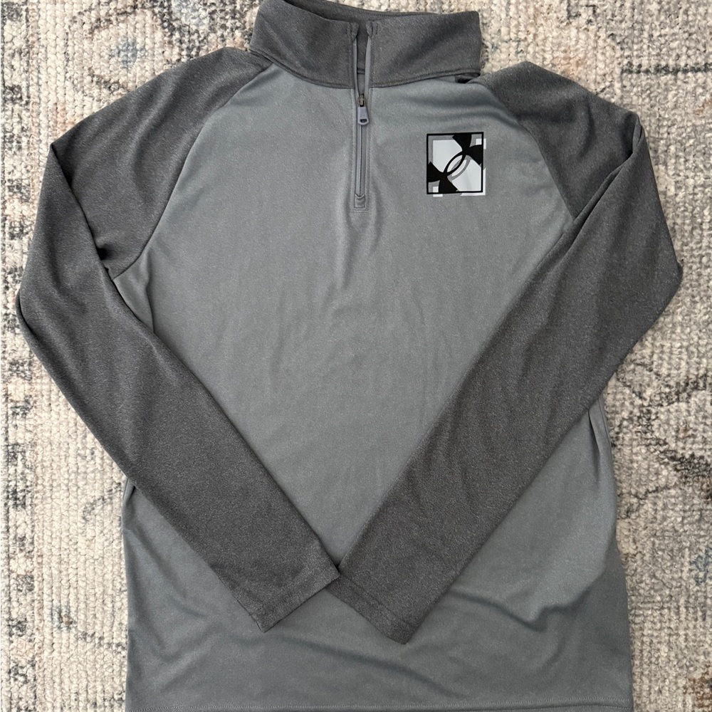 Under Armour Heather Gray Quarter-Zip Top